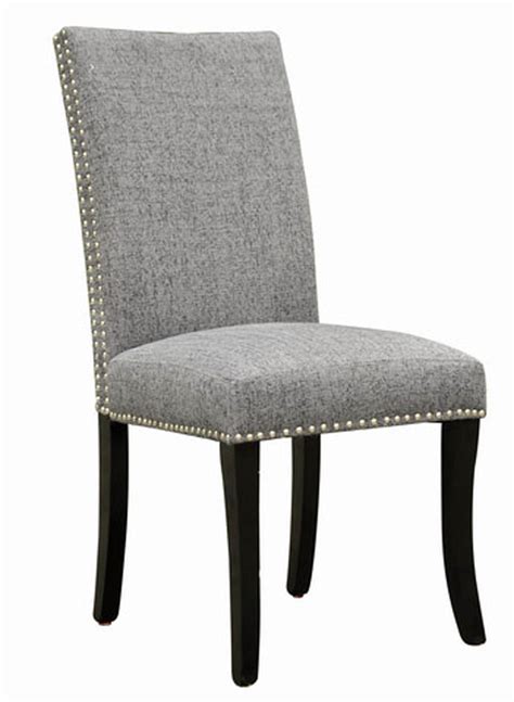 Single side chair made from smoke tint polycarbonate (this material is same as the original chair single fabric ann side chair seat fully covered with fabric, including seat front, back and. Accent Nail Side Chair - Set Of 2 (Dark Gray) - [LCDESICH ...