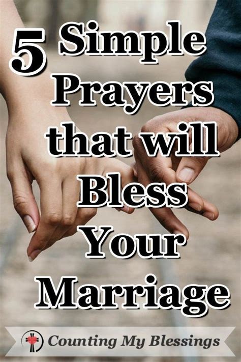 5 Simple Prayers That Will Bless Your Marriage Simple Prayers Marriage Tips Love And Marriage