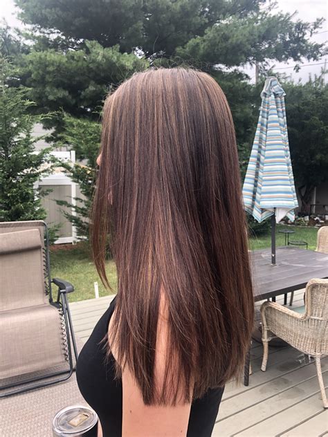 Highlights on brown hair | Straight hair cuts, Long hair styles
