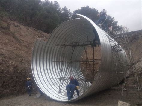 Large Diameter Corrugated Metal Culvert Pipe To Malaysia Coal Mine