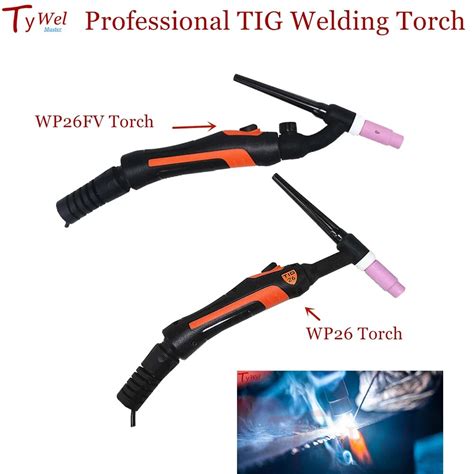 Professional Wp26 Tig Torch Gtaw Gas Tungsten Arc Welding Gun Wp26fv
