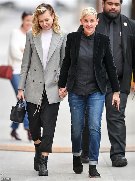 Ellen Degeneres Cant Stop Smiling As She Sweetly Holds Hands With Wife