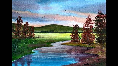 Painting Beautiful Watercolor Landscapes With Ghanashyam