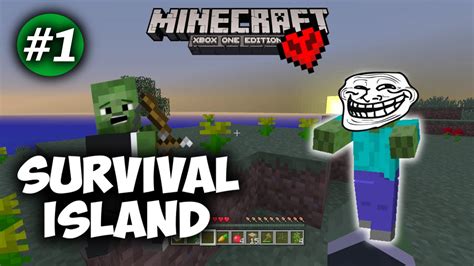 Minecraft Xbox Hardcore Survival Island 1 Diamonds Youtube