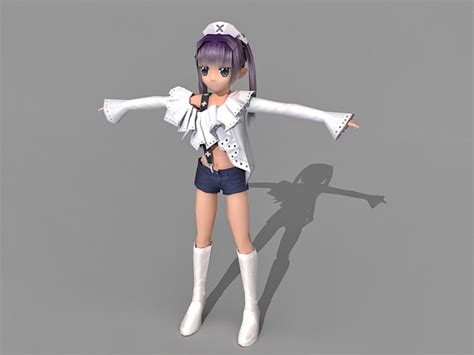 Anime Girl 3d Model Stuffmeva