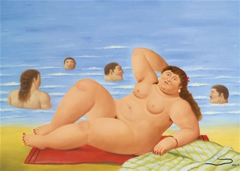 Nude On The Beach By Fernando Botero On Artnet My XXX Hot Girl