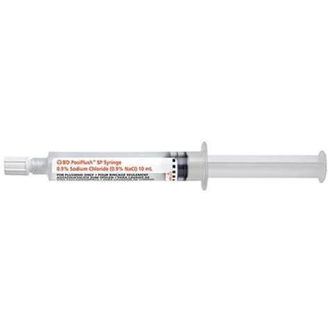 Bd Posiflush Sterile Path Sp Pre Filled Saline Syringe 10ml Box Of 30