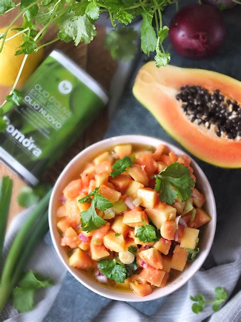 Easy Caribbean Papaya Salad Recipe Elizabeths Kitchen Diary