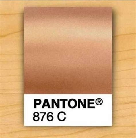 Rose Gold Paper Pantone 876 C Pantone Gold Copper Colour Palette