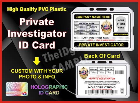 Detective Id Card