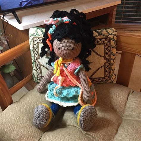 Crochet Handmade Plush Doll Caribbean Camila Baby Girl Present Etsy