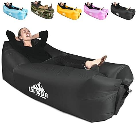 Kyrush It Inflatable Lounger Air Couch Chair Sofa Pouch Lazy Hammock