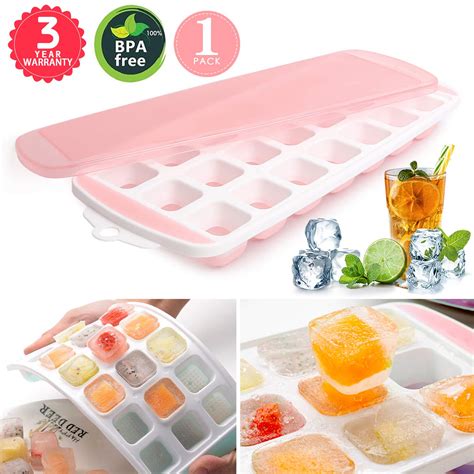 Ice Cube Trays 3 Packsfood Grade Flexible Silicone Ice Trays Molds