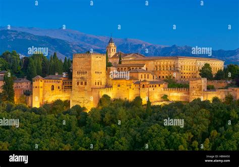 Alhambra Palace Granada Andalucia Spain Stock Photo Alamy