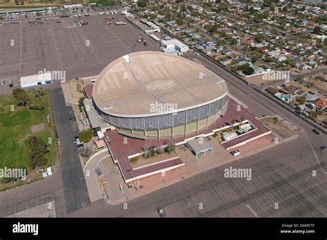 An Aerial View Of The Arizona Veterans Memorial Coliseum Tuesday
