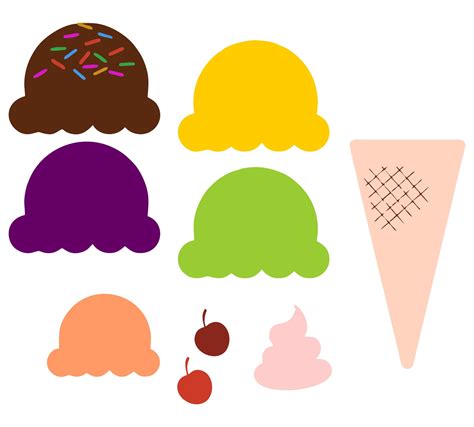 Best Ice Cream Cone Pattern Printable Cone Template Ice Cream