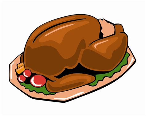 Cooked Turkey Clipart Black And White Clipartfox 3 Wikiclipart