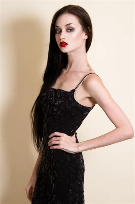 Felice Fawn Long Black Hair Little Black Dress Fashion
