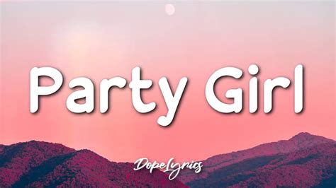 Staysolidrocky Party Girl Lyric Video 🎵 Youtube