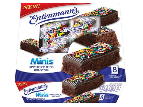Entenmanns Launches Minis Sprinkled Iced Brownies 2021 07 12 Snack