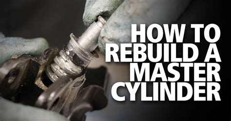 How To Rebuild A Motorcycle Brake Master Cylinder