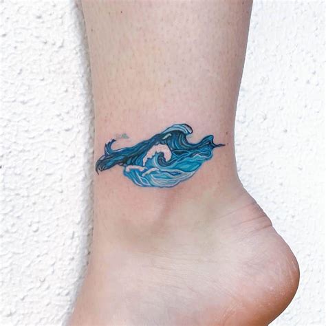 Discover More Than 72 Wave Tattoo On Foot Ineteachers