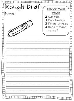 During drafting, the writer puts his ideas into complete thoughts, such as sentences and paragraphs. Writing Templates and Graphic Organizers by Julie Hespe | TpT
