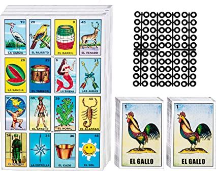 Loteria Mexican Bingo Game Kit Loteria Cards Mexican Bingo Game For Players Includes