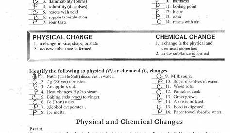 Physical And Chemical Properties Worksheet — db-excel.com