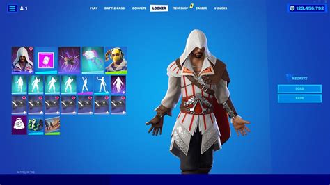 New All Fortnite Leaked Assassin Creed Skins Emotes Ezio Auditore