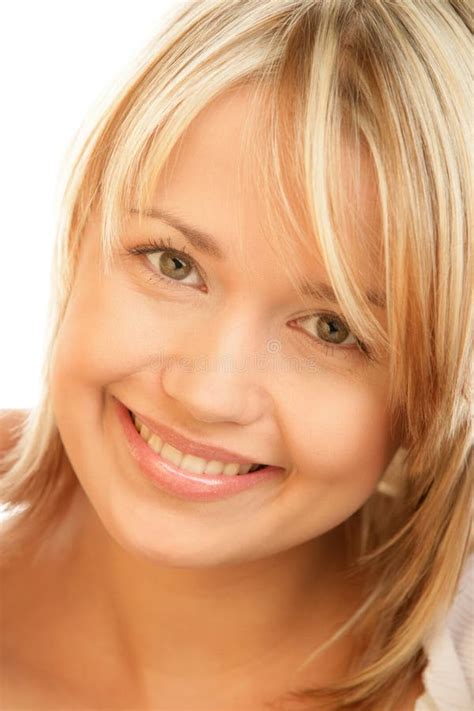 Young Blond Woman With Big Toothy Smile Stock Photo Image Of Smile