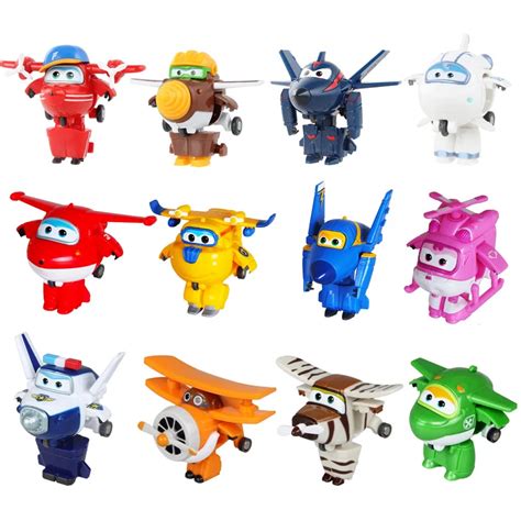 Buy Online 12 Style Mini Super Wings Deformation Mini Jet Abs Robot Toy