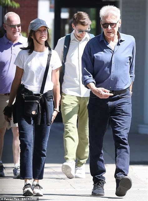 Harrison Ford And Calista Flockhart Keep It Casual As They Stroll