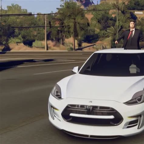 Elon Musk Driving A Car In Gta 5 Stable Diffusion Openart