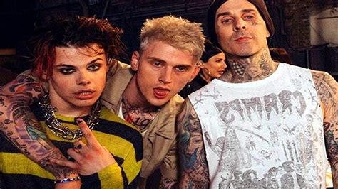 Young barker got his hands on. Machine Gun Kelly, YUNGBLUD, Travis Barker - I think I'm ...