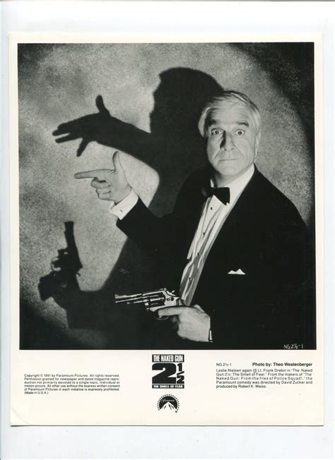 Naked Gun The Smell Of Fear Leslie Nielsen X B W Still Photograph Dta Collectibles