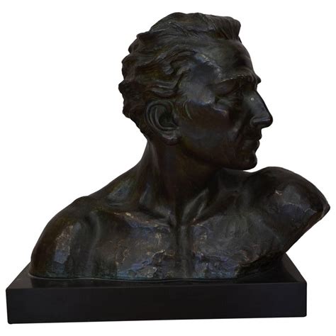 Art Deco Man Bronze And Marble Base Sculpture At 1stdibs