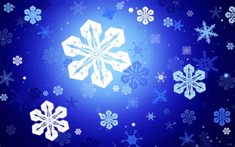 Snowflakes On A Blue Background Wallpapers And Images Wallpapers