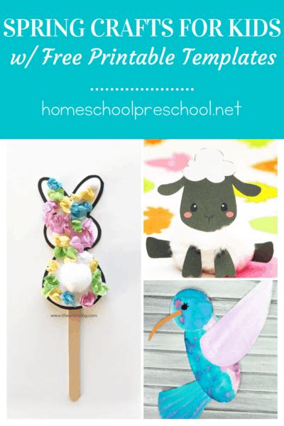 10 Exciting Printable Spring Crafts For Preschoolers