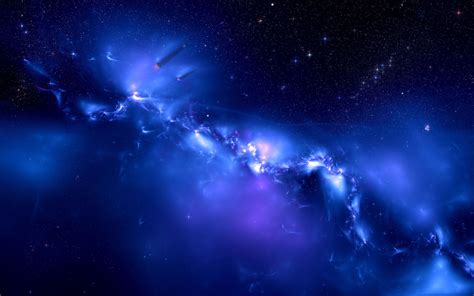 Download this blue space 4k wallpaper sized perfectly at 3840 x 2160 px for optimal display on high resolution screens and compatible devices. Blue Wallpapers | Nebula wallpaper, Blue wallpapers, Blue ...