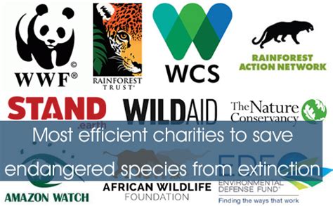 Best charities to save animal & plant species from extinction - Eupedia