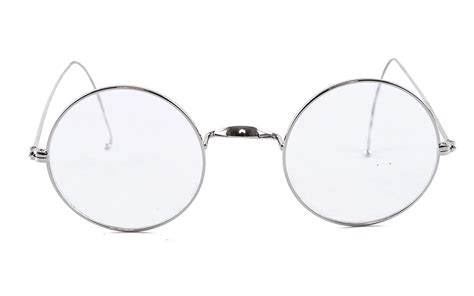 agstum retro round optical rare wire rim eyeglass frame 47mm without nose pads women s