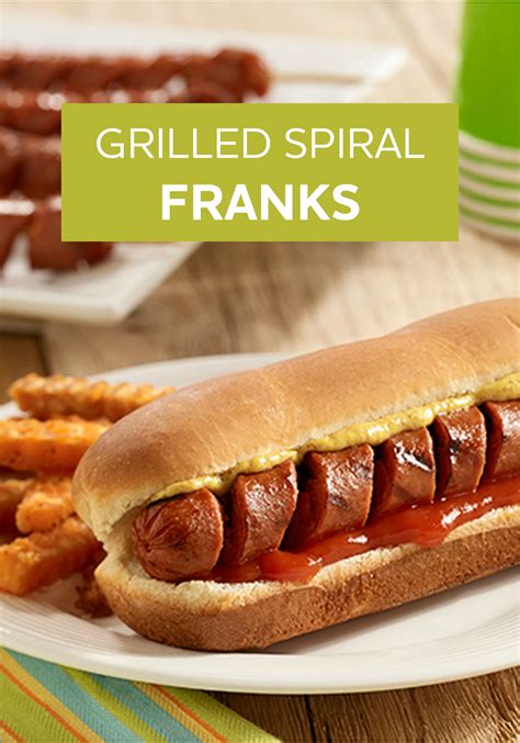 Grilled Spiral Franks Recipe Recipes Easy Hot Dog Recipe Food