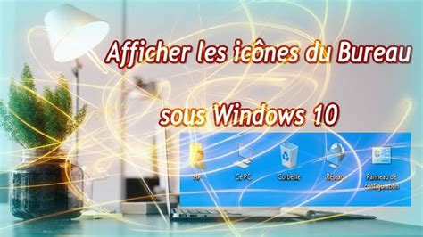 Afficher Les Icônes Du Bureau Sous Windows 10corbeille Réseau