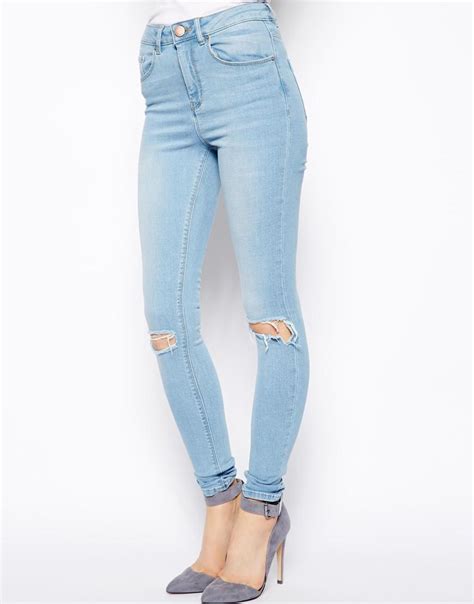 Asos Ridley High Waist Ultra Skinny Jeans From Asos