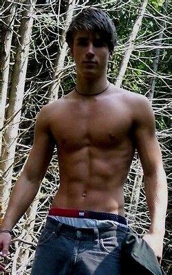 Shirtless Male Muscular College Frat Jock Ripped Abs Cute Dude Photo
