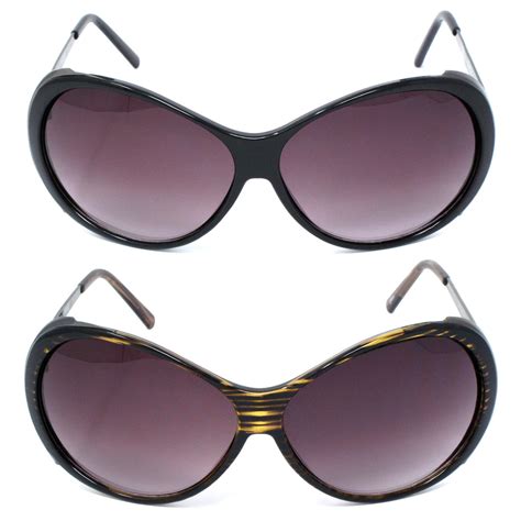 New Eyewear Womens Shield Wrap Oval Designer Sunglasses Fashion Shades Ebay