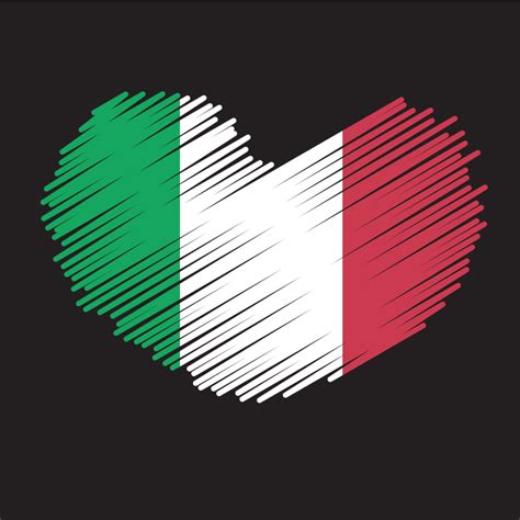 italy flag heart openclipart