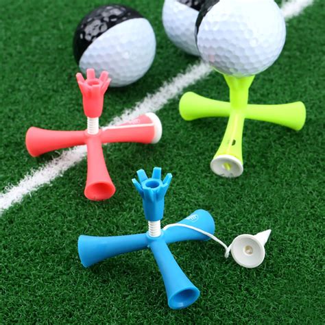 1 Pc Adjustable And Rotatable Golf Plastic Tee Tripod Tees Golf Ball