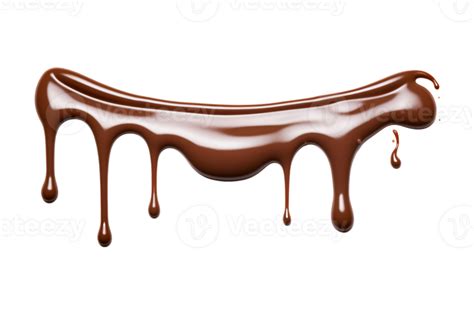 Melted Chocolate Dripping Isolated On A Transparent Background 27182201 Png